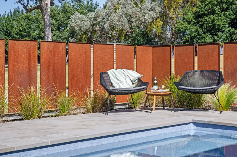 "Corten" Panel Fencing