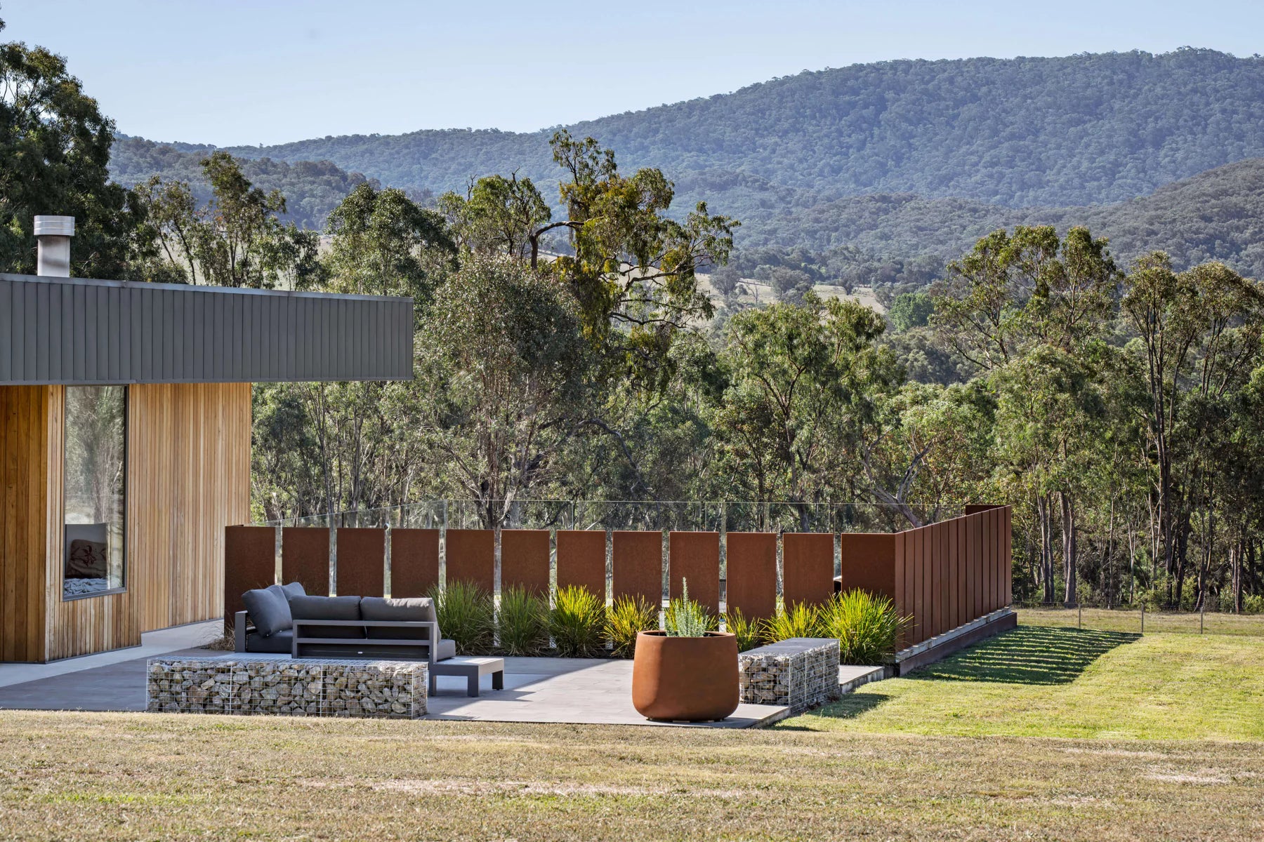 "Corten" Panel Fencing